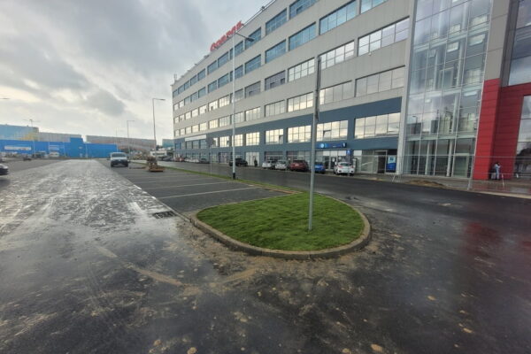 Projekt Przestrzeni i ogrodu przy sklepie Kaufland