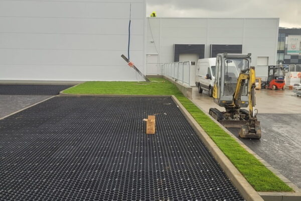 Projekt Przestrzeni i ogrodu przy sklepie Kaufland